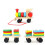 Wooden Pull Along Train with Shape and Color Sorting Blocks for Toddler Learning and Play 4