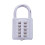 4X Anti-Theft Button Combination Padlock Digit Push Password Lock Zinc 3