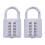 4X Anti-Theft Button Combination Padlock Digit Push Password Lock Zinc 4
