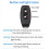4X 2.4GHz Wireless Remote Control Bluetooth Key Fob for TTLOCK Smart D 6