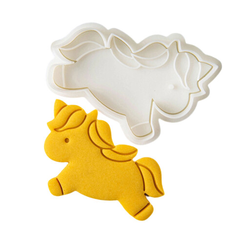 Creative Cartoon Horse Pastry Molds Safe Baking Tool For-EEEEE
