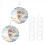 12Pack 8Inch Sublimation Wind Spinner Blanks 3D Spinners Hanging for I 3