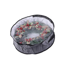 Christmas Decoration Hanging Storage Bag Clear Durable-Gray