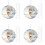 24Pack 8 Inch Sublimation Wind Spinner Blanks 3D Spinners Hanging for 2