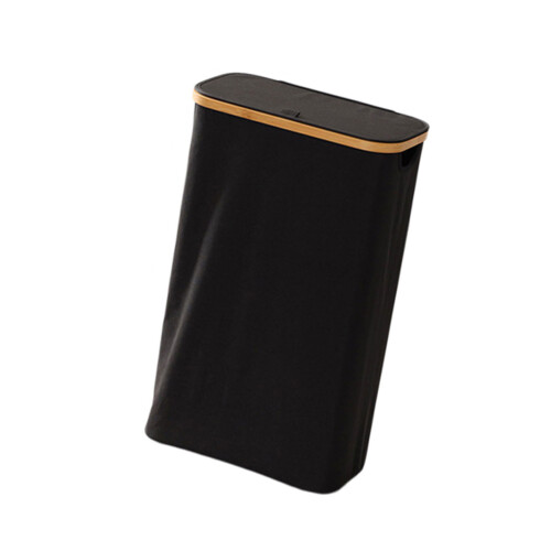 Sturdy Oxfords Cloth Laundry Basket For Clothes Storage-Black