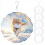 24Pack 8 Inch Sublimation Wind Spinner Blanks 3D Spinners Hanging for 4
