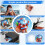 12Pack 8Inch Sublimation Wind Spinner Blanks 3D Spinners Hanging for I 8