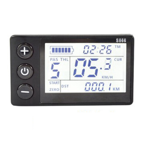 2X S866 Panneau de commande LCD pour vélo électrique/scooter électrique avec écran LCD 2