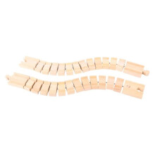 Trilhos excêntricos - Bigjigs - Conjunto de 2 - Misto - Criança - Bege