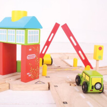 Ferroviario in legno BigJigs Giocattoli - Modello Signal Box - Per bambini di 3 anni e oltre