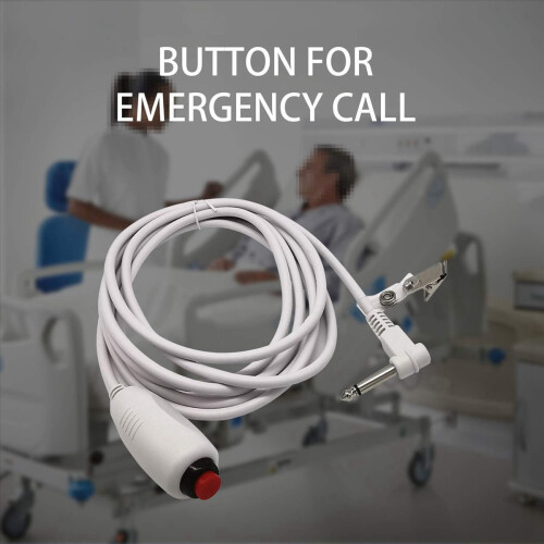 3X Nurse Call Cable 6.35mm Line Device Emergency with Push Button Swit 2