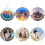 30Pack 8 Inch Sublimation Wind Spinner Blanks 3D Spinners Hanging for 6