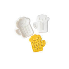 Irish Holiday Baking Essential Shamrock Cookie Cutters-beer