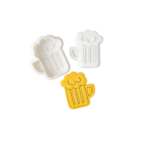 Plastic Cookie Cutters Set For Patricks Day Lucky Shamrock-beer