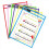 Reusable Dry Erase Pockets, 12 Pack Sleeves,Assorted Colors Sheet Prot 5