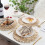 2X Round Woven Placemat for Dining Table,Natural Braided Rattan Tablem 5