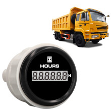 52mm Digital Hour Meter Gauge 0‑99999.9H 7-Color Backlight Waterproof