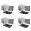 Conjunto de 4 gavetas para HDD de 5,25 polegadas para 5 x 3,5 polegadas. 2