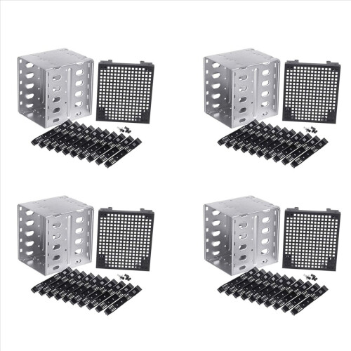 Conjunto de 4 gavetas para HDD de 5,25 polegadas para 5 x 3,5 polegadas. 1