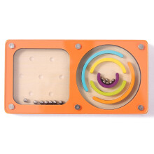 2in1 Wooden Maze Game Marble Labyrinth Puzzle Toy for Kids and Adults HandEye Coordination Training