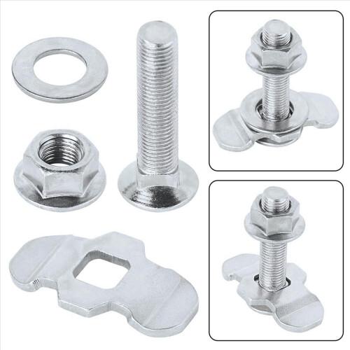 2X L Track Threaded Stud Fittings L-Track Double Lug Fitting Tie Down, 1