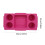 Waterproof EVA Beach Storage Tray With Multiple-rose red 3