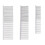 6X 3 Sizes Paper Quilling Tool Comb Carding Holder Create Strip Loops 3