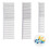 6X 3 Sizes Paper Quilling Tool Comb Carding Holder Create Strip Loops 4