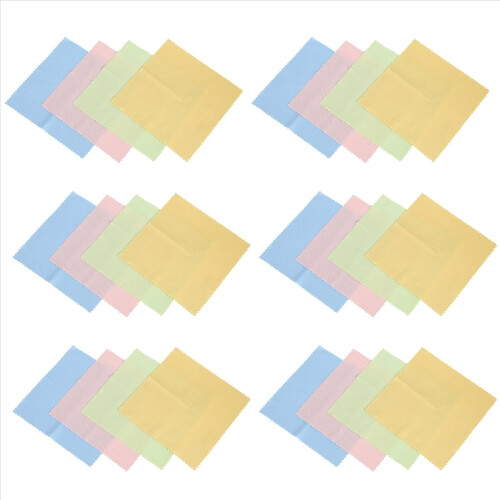 24 Microfiber Optical Cleaning Cloth Dvd Lcd Camera Lens Screen Clean 1