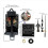 2X Quartz Pendulum Clock Movement with Black Hands,with Music Box Spea 8
