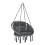 Runder Hängesessel mit Kissen, Sitzdurchmesser 60 cm, dunkelgrau 03_0006059 1