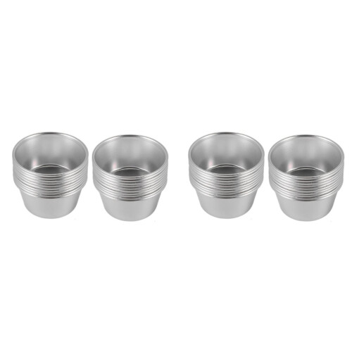 40 Pieces Individual Molds Pudding Cups Mini Chocolate Molten Pans Non 1