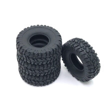 RC Crawler Tires 66mm Durable Rubber for WPL C14 C24 1/16 Scale Offroad Replacement