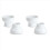 Conjunto de 4 peças de adaptadores redutores/aumentadores de duto de 6 polegadas em ABS para ventilador ou secadora. 2