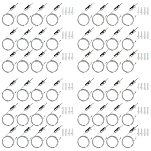 48 σετ καλωδίων ανάρτησης γκαράζ Hexagon, κιτ αλυσίδων ανάρτησης από χάλυβα, Hon 1