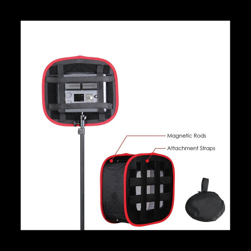 2X Portable Softbox LED Light Panel Diffuse Room Lighting Modifier for 2