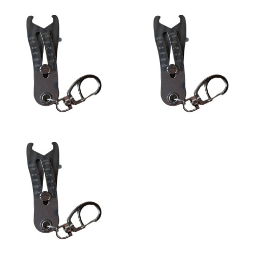 Portable Precise Thread Size Checker Keychain, Nut & Bolt Finder Keych 1