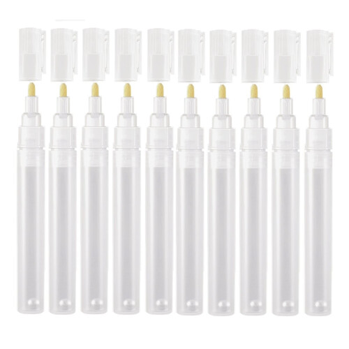 30er-Packung 3 mm leere, befüllbare Lackstifte, rund, geneigt 1