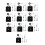 100Pcs DIY Silent Movement Mechanism Spindle Hands Sets Wall Quartz Cl 2