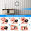 100Pcs DIY Silent Movement Mechanism Spindle Hands Sets Wall Quartz Cl 4