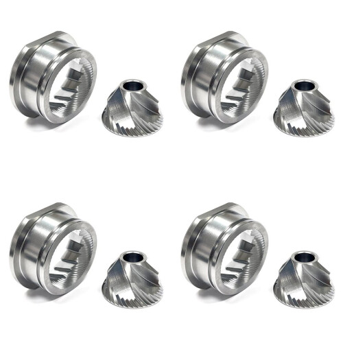 4X Replacement Stainless Steel Conical Grinder Burr Set, 48mm Accessor 1