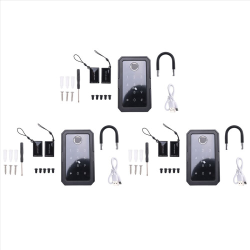3X Smartkey Lock Box, Home Key Wireless Smartlock Electronic Box App D 2