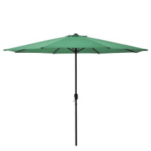 Parasol da giardino resistente ai raggi UV impermeabile in poliestere acciaio 300 cm verde 03_0005911