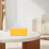 Gele Plastic Tissuebox Vintage Container Voor Badkamer En Auto 7