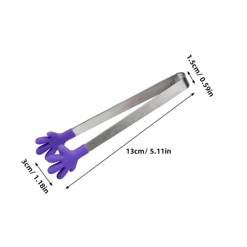 Pince À Silicone Violet Compacte Pour Cuisine 1
