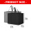 Portable Foldable Nonwoven Grocery-Black Does not include bas 4