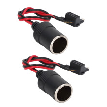 2 Stück weibliche Autosteckdose Zigarettenanzünder DC 12-24V 8A, 30 cm, für deutsche Modelle