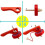 2PCS Wooden Spinning  with Pull String Handle, Durable Wood Gyroscope Toy for Kids, Random Colors 5