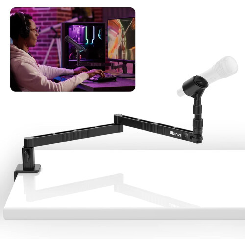 ULANZI Low Microphone Arm LS26 Microphone Stand Table Studio Microphone Holder