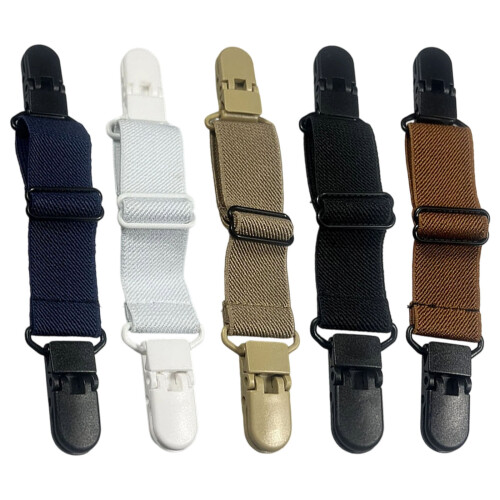 Multipurpose Elastic Shoe Clip Nonslip Fasteners for-Khaki 2
